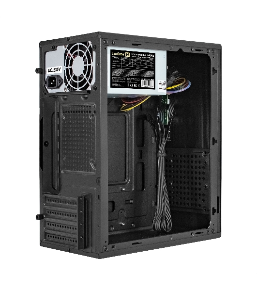 Компьютерный корпус Minitower ExeGate BAA-308M-AA500 (mATX, БП AA500 с вент. 8см, 2*USB, HD Audio, черный)