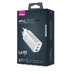 Сетевое зарядное устройство OLMIO 2Type-C/USB, 65W, 6A, QuickCharge3.0, PowerDelivery3.0, GAN, фото9