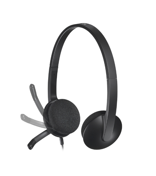 Гарнитура Logitech H340 чёрный, проводная, USB