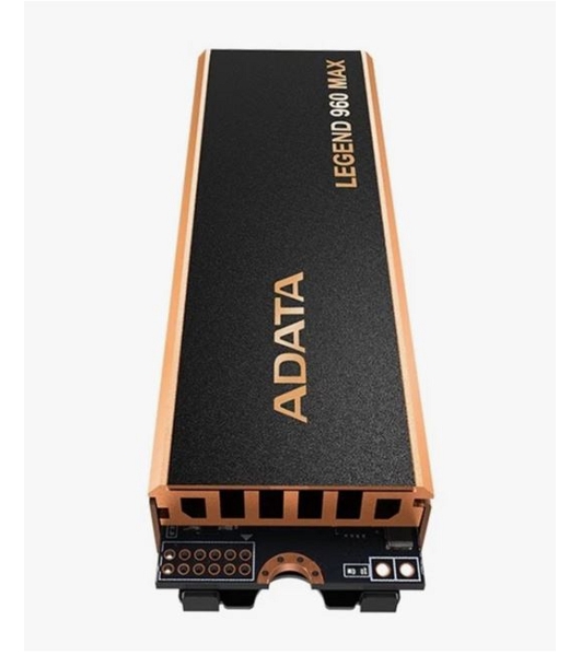 Накопитель SSD ADATA LEGEND 960 MAX, 4Tb, M.2 2280, PCIe 4.0 x4, NVMe, R/W 7400/6800, с радиатором