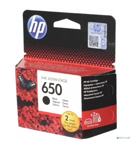 Картридж струйный HP 650 CZ101AE черный для HP DJ IA 2515