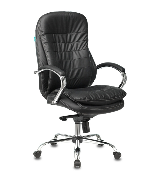 Кресло Бюрократ T-9950/BLACK черный, кожа