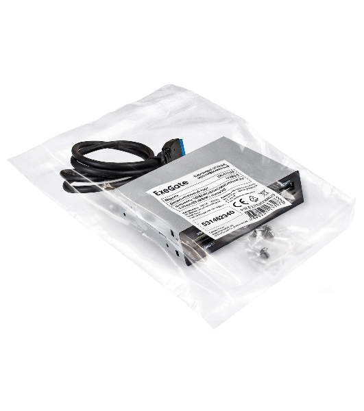 Кард-ридер ExeGate CR-611U3/черный/SD/SDHC/SDXC/MMC/microSD/T-Flash/CF/MS/MS micro/XD/USB 3.0/металл/пластик
