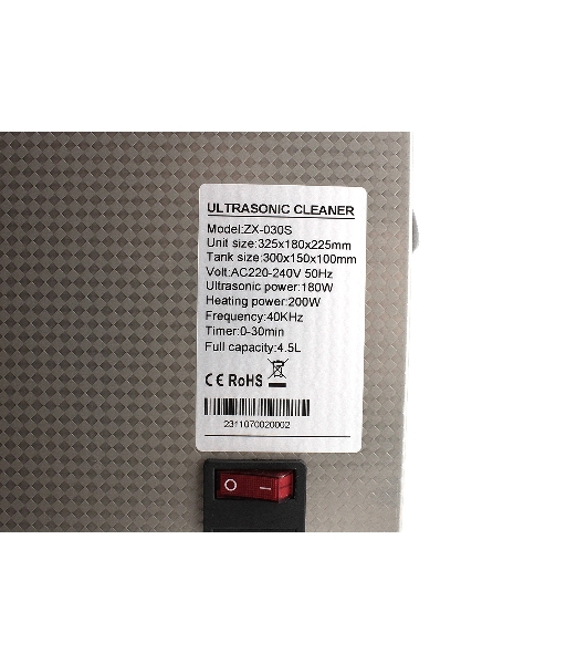 Ультразвуковая ванна Skymen ZX-030S 4.5 л, 180 Вт