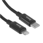 Кабель Hoco X89 Wind iP USB Type-C (m)-Lightning (m) 1м черный коробка, фото8