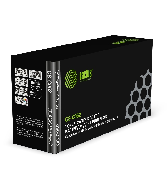 Картридж лазерный Cactus CS-C052 черный (3100 стр.) для Canon MF421/426/428/429/LBP 212/214/215