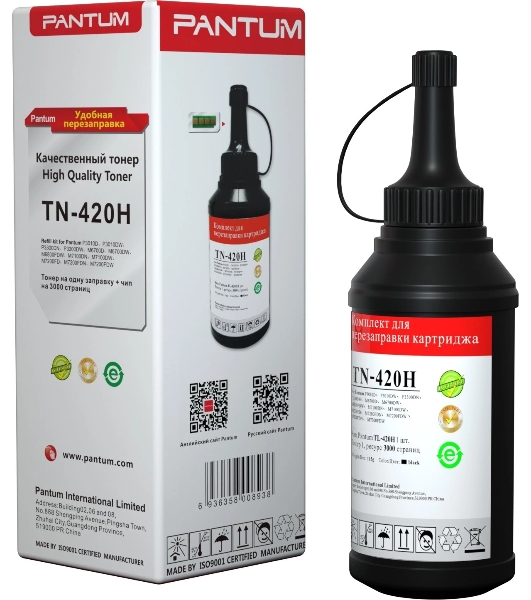 Заправочный комплект Pantum TN-420HP для P3010/P3300/M6700/M6800/M7100/M7200 (комплект на 3000к.+ чип)