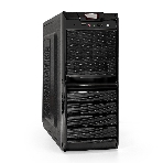 Компьютерный корпус Miditower ExeGate EX293804RUS XP-329S-XP500 (ATX, БП XP500 с вент. 12см, 2хUSB, аудио, черный), фото 1