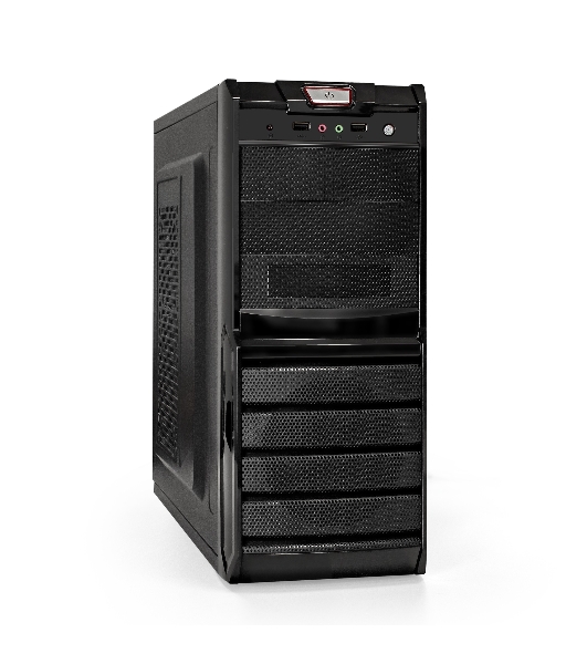 Компьютерный корпус Miditower ExeGate EX293804RUS XP-329S-XP500 (ATX, БП XP500 с вент. 12см, 2хUSB, аудио, черный)