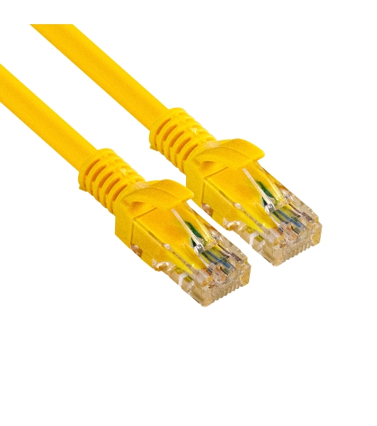 Патч-корд ExeGate UTP-RJ45-RJ45-C6-1M-YL, UTP, cat.6, 1м, желтый