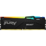 Оперативная память Kingston Fury Beast, DDR5, 16Gb (1x16Gb), 6000MHz, CL36, DIMM, с радиатором, RGB, белый, фото14
