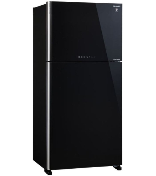 Холодильник Sharp SJ-XG60PGBK черный двухкамерный 422/178 л морозилка сверху, No Frost