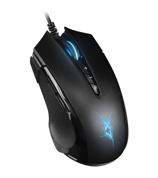 Мышь проводная A4Tech X89 черный, 2400 dpi, USB, кнопки - 8