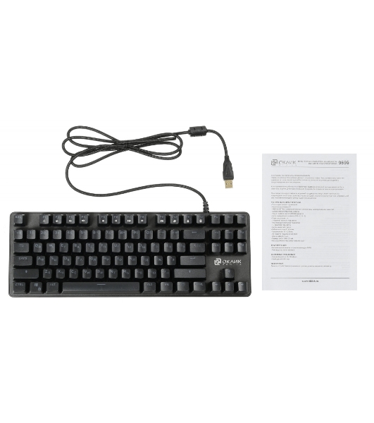 Клавиатура Oklick 969G Shotgun проводная, USB Type-A, чёрный