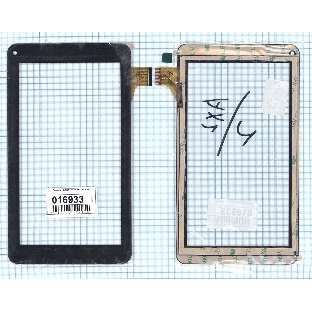 Сенсорное стекло (тачскрин) DX0067-070A FPC черное