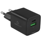 Зарядное устройство Cablexpert MP3A-PC-62, 20Вт GaN, 3А, QC4.0/PD, 1xUSB, 1xType-C, черный, пакет, фото9