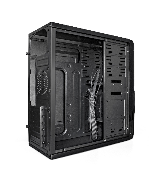 Компьютерный корпус Miditower ExeGate EX293804RUS XP-329S-XP500 (ATX, БП XP500 с вент. 12см, 2хUSB, аудио, черный)