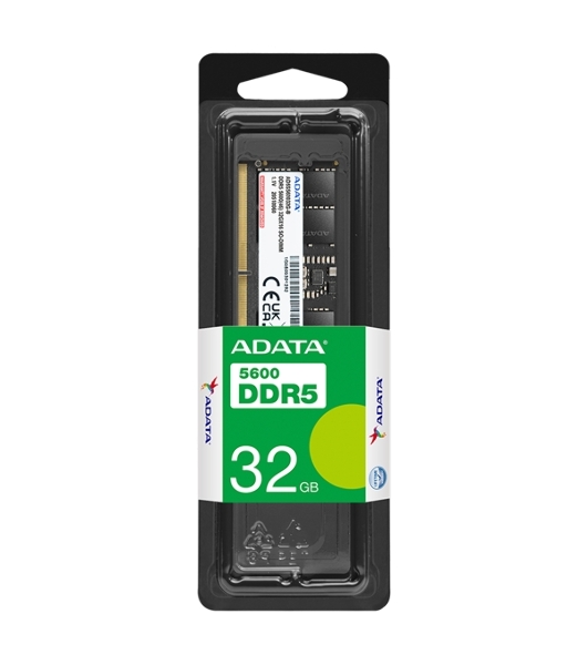 Оперативная память ADATA, DDR5, 32GB (1x32 GB), 5600 MHz, CL46, DIMM