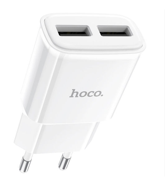 Блок питания (сетевой адаптер) HOCO C88A Star два порта USB, 2.4A, 10.8W белый