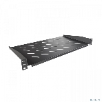 Полка стационарная NTSS NTSS-FF-250-BL 1U нагр.:20кг. 19' 250мм черный, фото4