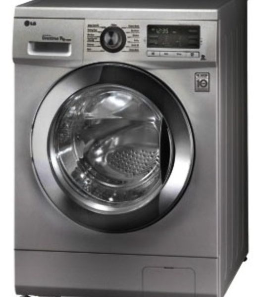 Стиральная машина LG F1296TD4 серебристый, загрузка фронтальная 8 кг, 1200 об/мин, класс: А