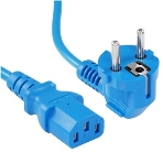 Кабель питания Cablexpert PC-186-VDE-B-1.8M, Schuko-C13, 3x0.75мм2, 10A, с заземлением, медь, 1.8м, синий, пакет, фото5