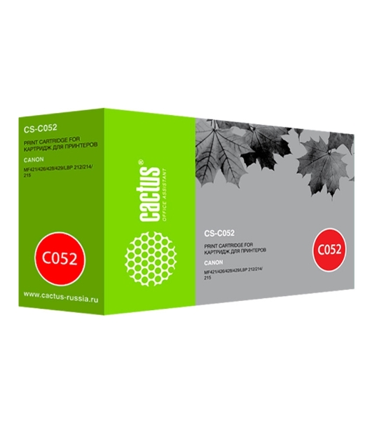 Картридж лазерный Cactus CS-C052 черный (3100 стр.) для Canon MF421/426/428/429/LBP 212/214/215