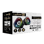 Акустическая система 2.0 ExeGate EX289680RUS Accord 210 (питание USB, 2х3Вт (6Вт RMS), 60-20000Гц, черный, RGb подсветка), фото3