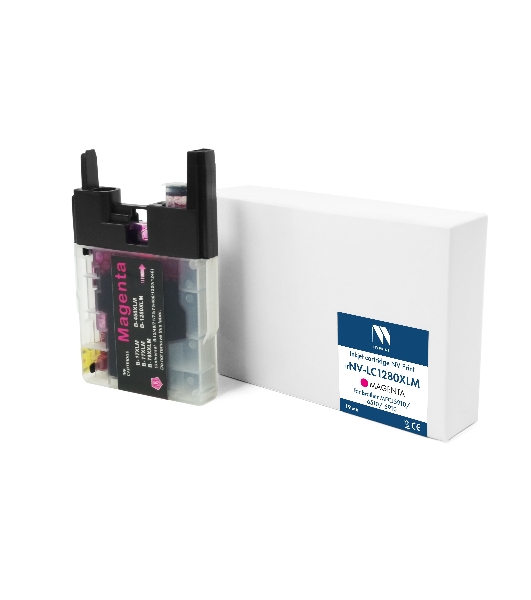 Картридж струйный NVPrint LC-1280XLM (NV-LC1280XLM) Magenta для Brother MFCJ5910/6510/6910 (19 мл) совместимый