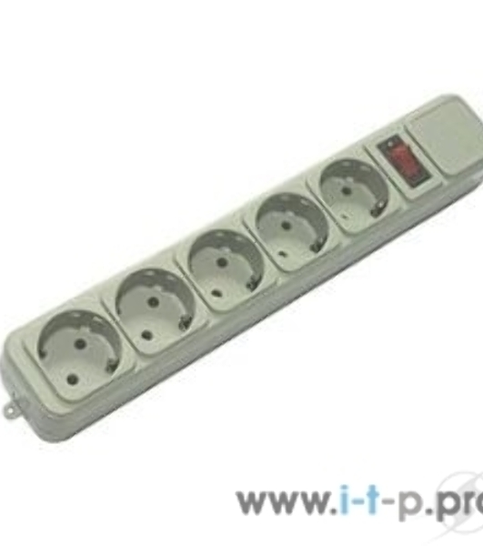 Сетевой фильтр Powercube SPG-B-10 3 м, 5 розеток, серый, коробка