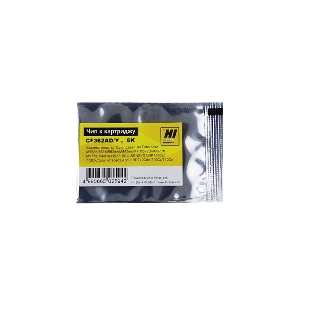 Чип Hi-Black к картриджу HP CLJ Enterprise M552/Canon 040 (CF362A) OEM SIZE, Y, 5K