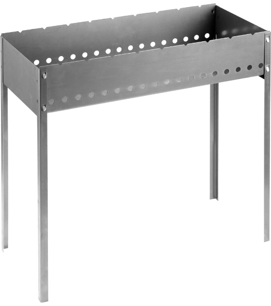 Мангал GRINDA 'BARBECUE', усиленный, толщина 1,5мм, 700х300х700мм 427783