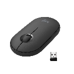 Мышь беспроводная Logitech Pebble M350 графитовый, 1000 dpi, радиоканал, Bluetooth, USB, кнопки - 3, фото17