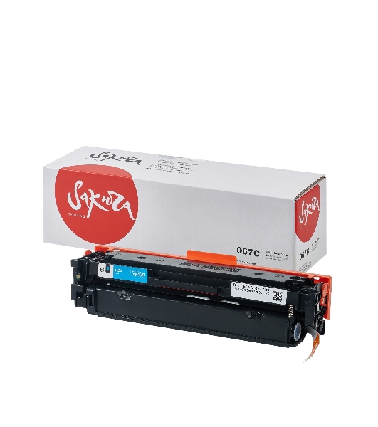 Картридж Sakura 067C (5101C002) для Canon, голубой, 1300 к.
