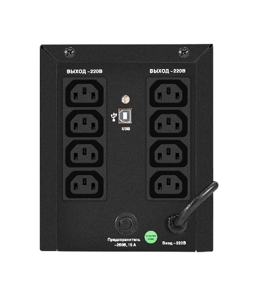Источник бесперебойного питания ExeGate Smart LB-2200.LCD.AVR.8C13.USB (2200VA/1300W, цветной LCD, AVR, 8*C13, USB, батарея 12V 9Ah - 2 шт., металлический корпус, Black)