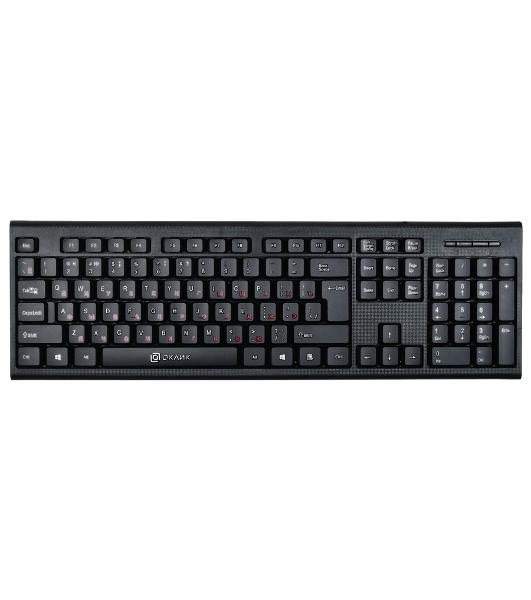 Клавиатура проводная Oklick 120M, USB, черный