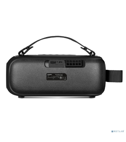 Колонка портативная SVEN PS-255 черный 12W 1.0 BT 3600mAh