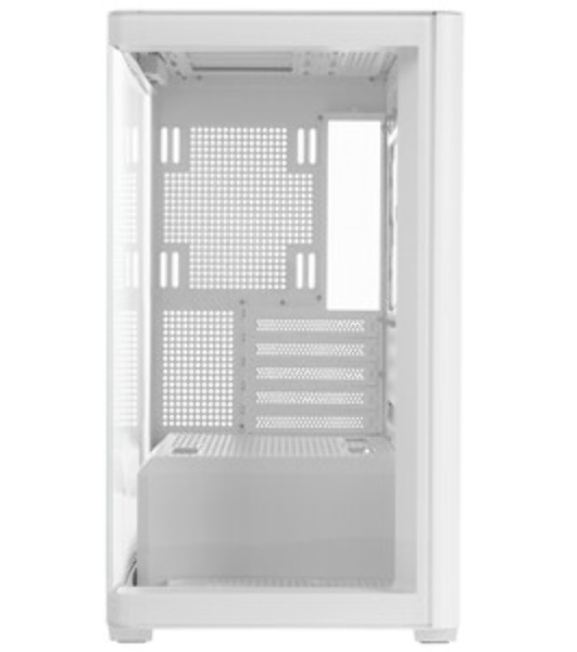 Корпус без блока питания JONSBO D300, Mini-Tower, TG, no fan, 2xUSB-A 3.2 + 1xUSB-C 3.2, mATX, mITX White