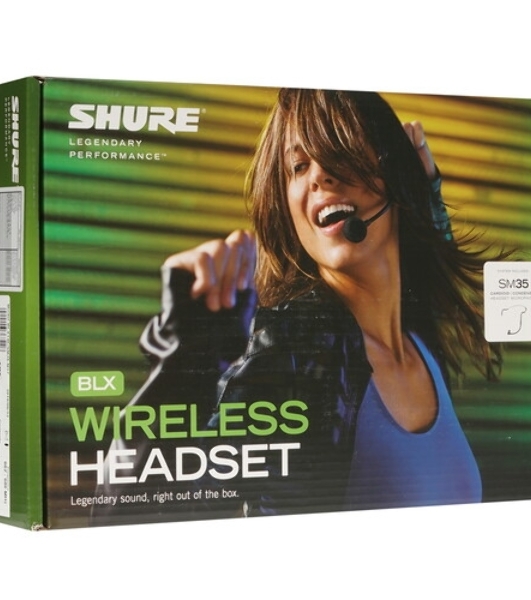 Микрофонная система SHURE SLXD14E/SM35-H56 беспроводная, одноканальная, с поясным передатчиком SLXD1 и головным микрофоном SM35. Частота UHF 518-562 МГц