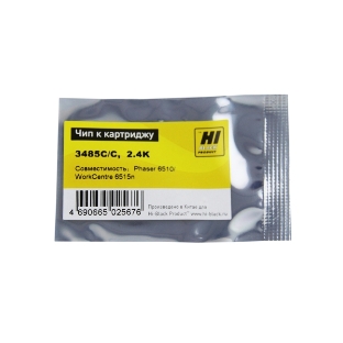Чип Hi-Black к картриджу Xerox Phaser 6510/WC 6515 (06R03485), C, 2,4K