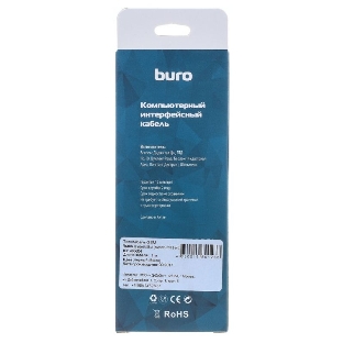 Кабель Buro Braided BHP RET MICUSB-BR USB A(m) micro USB B (m) 1м черный