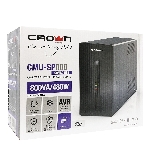 Источник бесперебойного питания Crown CMU-SP800 COMBO USB/800 ВА\480 Вт/7 x компьютерная/евророзетка (C13/Schuko), фото6