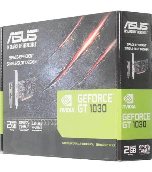 Видеокарта Asus GT1030-2G-BRK nVidia GeForce GT 1030 2048Mb 64bit GDDR5 1228/6008/HDMIx1/DPx1/HDCP PCI-Elow profile Ret