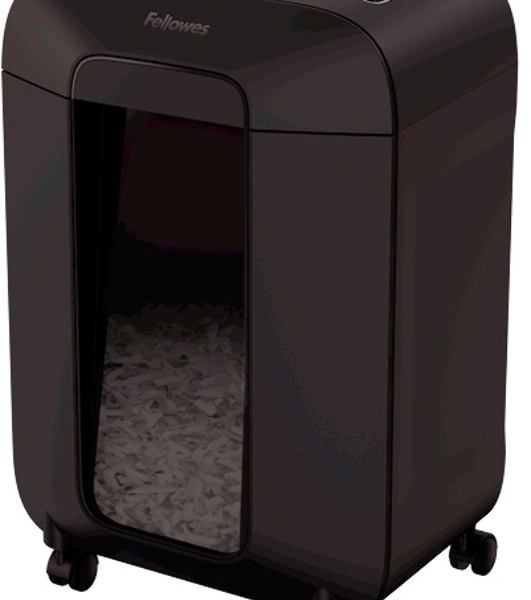 Шредер Fellowes PowerShred LX85 (секр.P-4)/перекрестный/12лист./19лтр./скрепки/скобы/пл.карты