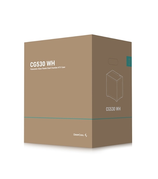 Компьютерный корпус Deepcool CG530 WH белый без БП ATX 2x120мм 2x140мм 2xUSB2.0 1xUSB3.0 audio bott PSU