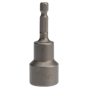Ключ-насадка Kranz 17х65 мм, 1/4' магнитная (упак. 5 шт.)