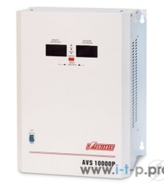 Стабилизатор напряжения Powerman AVS 10000P White (10000ВА,50А,КПД 98%, циф. индикация вх./вых. напряж.)