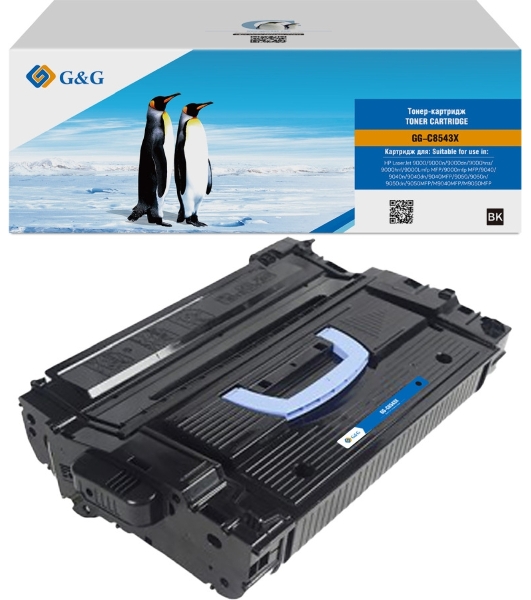 Картридж лазерный G&G GG-C8543X черный (30000стр.) для HP LJ 9000/9040/9050