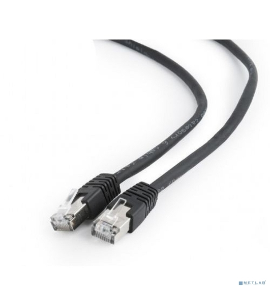 Патч-корд FTP Cablexpert cat.6, 1м, литой, многожильный, черный