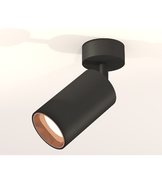 Светильник Ambrella Light XM6323005 SBK/PPG черный песок/золото розовое полированное MR16 GU5.3 (A2210, C6323, N6114)